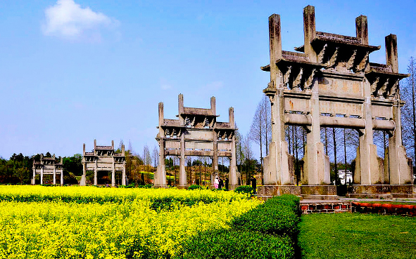 黄山市-歙县-郑村镇-棠樾村|明-清|棠樾牌坊群|鲍氏花园|风景旅游区