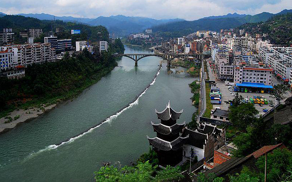 黔东南州-锦屏县-三江镇-锦屏三江国家水利风景区