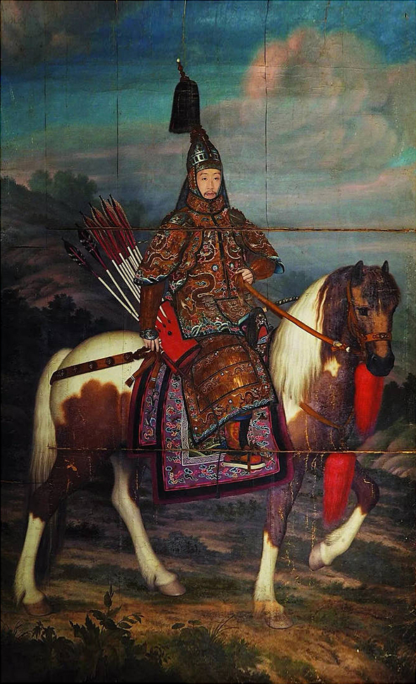 网络图片：清佚名油画|弘历骑马像|故宫博物院藏