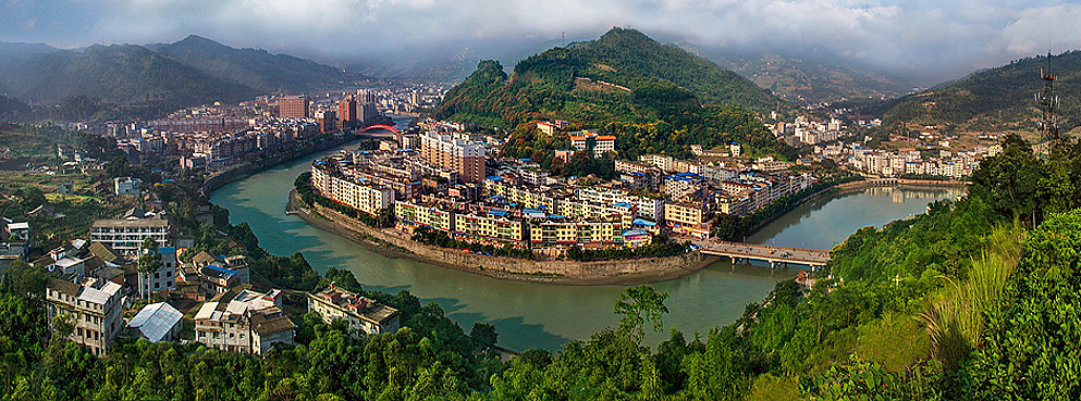 乐山市-马边县城-民建镇·马边河风景区