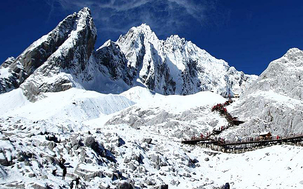 丽江市-玉龙县-玉龙雪山（冰川公园·扇子陡峰·5596米）国家地质公园·国家级风景名胜区|5A