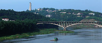 自贡市-富顺县-邓井关街道-回澜塔·沱江（滨江）风景区