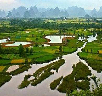 桂林市-临桂区-会仙镇-古桂柳运河(西渠)·会仙湖（会仙喀斯特国家湿地公园）风景旅游区