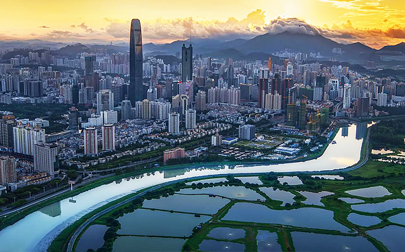 深圳市-罗湖区-深圳河（滨河）风景区