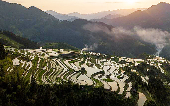 黔东南州-从江县-加榜乡-月亮山·加榜梯田（加榜梯田国家湿地公园）风景旅游区