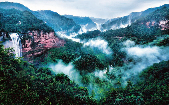 重庆市-江津区-四面山（丹霞）国家级风景名胜区|5A