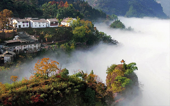 黄山市-休宁县-齐云山国家级风景名胜区（|宋-清|摩崖石刻·齐云山丹霞·齐云山国家森林公园·齐云山国家地质公园）风景旅游区|4A