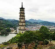 丽水市-莲都区-夏河塔·滨江风景区