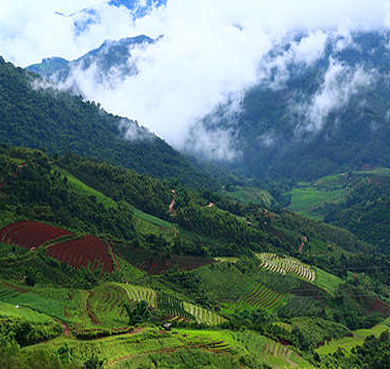 普洱市-孟连县-勐马镇-腊福村（拉祜族村）·大黑山（茶园）风景区