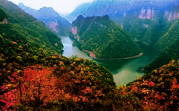 宜昌市-远安县-嫘祖镇-嫘祖故里·灵龙峡（灵龙大拐弯）风景旅游区