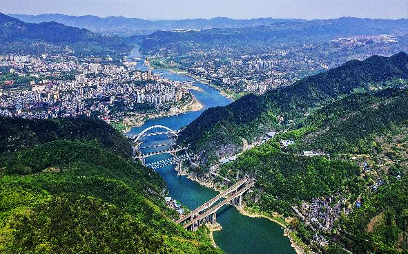 重庆市-北碚区-嘉陵江（观音峡国家森林公园）滨江风景旅游区