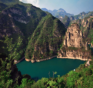 晋城市-泽州县-晋庙铺镇-太行山·群英湖（峰林峡）风景旅游区