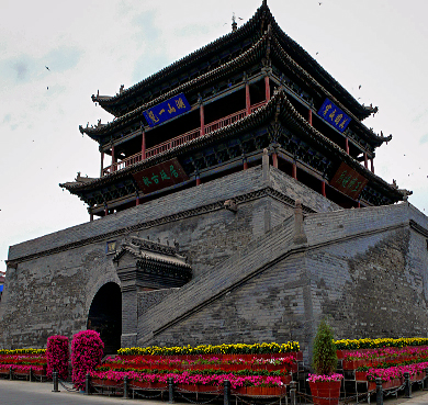 张掖市-甘州区-张掖古城（|明-清|鼓楼·靖远楼）风景旅游区