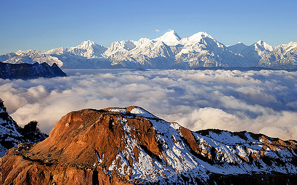 雅安市-荥经县-三合乡-二郎山·牛背山（3660米·贡嘎山观景台）风景区