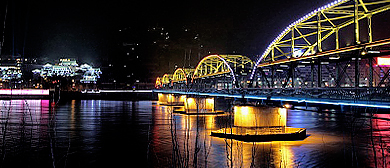 兰州市-城关区-兰州黄河大桥·中山桥（|清|黄河铁桥）·黄河（滨河）风景区