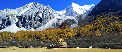 甘孜州-稻城县-亚丁（国家级自然保护区）三神山·夏诺多吉雪山（5958米）风景区